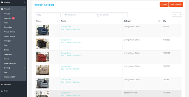 Product Catalog